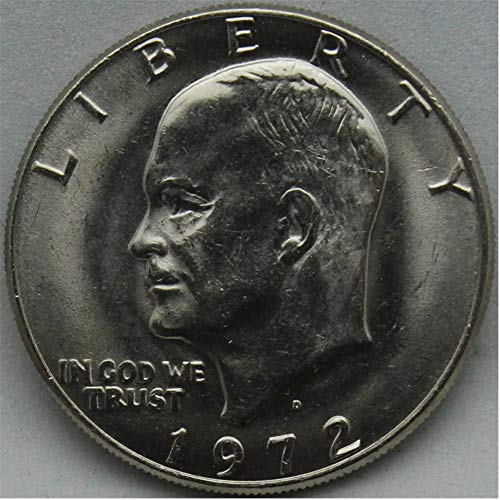 1972 D Eisenhower Doları $ 1 Parlak Dolaşımsız