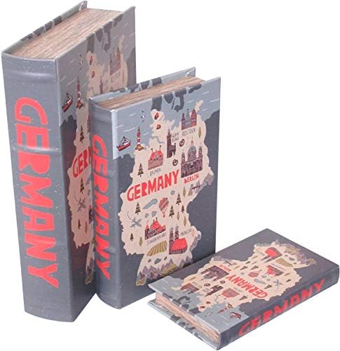 Toyo Iseo 28542 Tasarım Aksesuarları Kitap Kutusu 3'lü Set, 8,7 x 2,8 x 13,0 inç (22 x 7 x 33 cm)