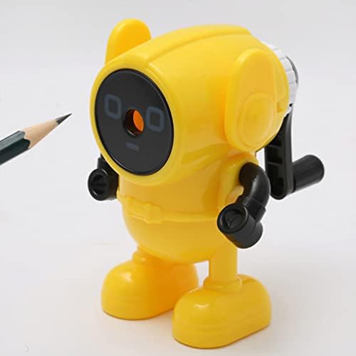 Gadpiparty Çocuk Oyuncak Robot Kalemtıraş Robot Şekilli Kalemtıraş: Kalemtıraş Manuel Kalemtıraş Çocuklar için Eğlenceli