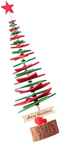 ZYZMH Mini Yapay Noel ağaç dekor, Mini Noel Ağacı Süsler Dekorasyon Noel Tatil Parti Iyilik (Renk: Yeşil)