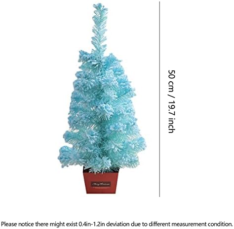 PetPhindU Yapay Noel Ağacı Süsler için Noel Masa Üstü Dekor Mini Noel Ağacı Mavi Akın Noel Ağacı Parti Noel Ağacı