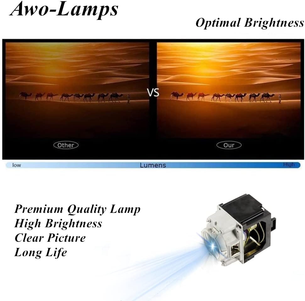 AWO Orijinal HS350W lamba ampulü için 23040055/22040005/23040051 için Konut ile Eıkı EK-510U, EK-510UL, EK-511W,