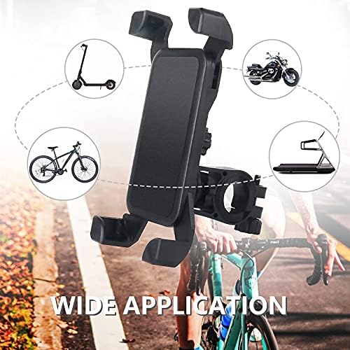 QMEET Bisiklet Telefon Dağı 360 ° Rotasyon,Evrensel Motosiklet Gidon Dağı Bisiklet Telefon Tutucu iPhone 11,12 Pro
