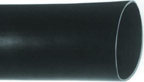 F221B1IN BK209 - Isıyla daralan makaron, FİT 221B, 75'li paket 4'lü Parçalar, 2:1, 1, 25,4 mm, Siyah, 4 ft, 1,2 m