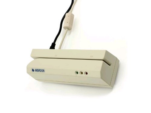Unitech MSR206-33U Manyetik Şerit Kodlayıcı, Elle Çalıştırılan, USB Arabirimi, Üçlü Yol, Güç Kaynağı, Yazılım