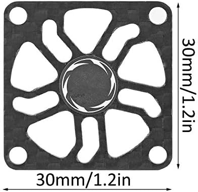 plplaaoo RC Soğutma fanı kapağı, Karbon Fiber Soğutma Fanı Kapağı RC Motor için Elektrikli Ayar Fanı koruma kapağı