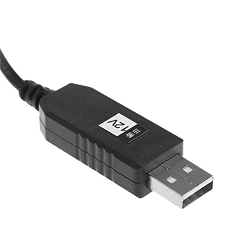 LJCELL 2 adet USB 5V DC 12V Dönüştürme Kablosu 5V için 12V Gerilim Step-Up kablo 5.5x2.1mm DC Bağlantı Erkek Yönlendirici