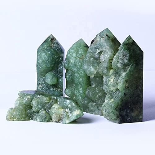 DAREV Kristal değnek, doğal kristal taş, çokyüzlü kuvars dekorasyon 1 adet Doğal kristal Kule üzüm taşı Kule üzüm