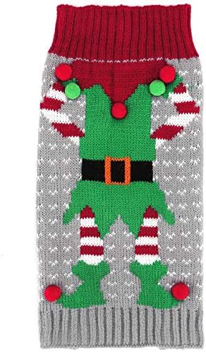Paket - 2 Ürün Sevimli Köpek Kedi Çirkin Noel kazağı, Komik Pet Elk Cosplay Elbise Paketi