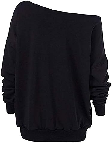 Kelebek Sweatshrit Bayanlar Polyester Fit Tshirt Popüler Rhinestone Serin Kış Asimetrik Yaka Kısa