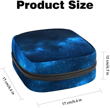 Mavi Galaxy Yıldızlı Gökyüzü Sıhhi Peçete saklama çantası Taşınabilir Dönem Kiti Çantası Dönem için Ped Torbalar