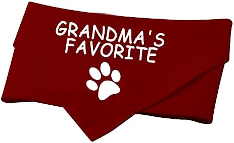 Köpek Sahibi için 1 adet Büyükannenin en sevdiği Evcil Hayvan Bandanası (Büyükannenin en sevdiği kırmızı)
