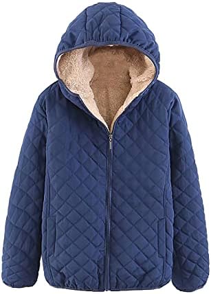 COTECRAM Kışlık Mont Kadınlar için Moda Artı Boyutu Sharpa Ceket Polar Sıcak Hoodie Dış Giyim Peluş Kazak Kalın Bulanık