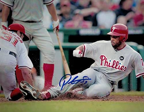 Pedro Feliz Philadelphia Phillies İmzalı 8x10 Fotoğraf İmzalı-İmzalı MLB Fotoğrafları