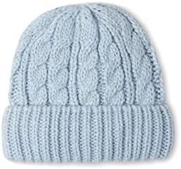 Stil Cumhuriyeti Kış Kablo Örme Bere Şapka Kadınlar ve Genç Kızlar için-Yumuşak İç Polar Astar, Kış için sıcak Şapka