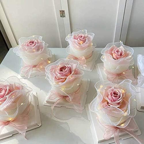 KuuGuu 3 Paket 3D Çiçek Çiçek Gül Silikon Kalıplar Reçine Gül Mum kek kalıbı Dekorasyon Çikolata El Yapımı Sabun