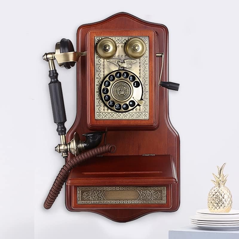 ZLXDP Duvara Monte Klasik Telefon Döndür Arama Antika Telefon