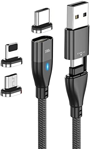 Mobil Piksellerle Uyumlu BoxWave Kablosu Duex Lite (BoxWave Kablosu) - MagnetoSnap PD AllCharge Kablosu (100W), Mıknatıs