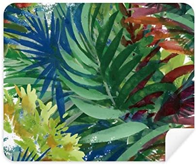 Tropik Çizim Sanat Bitki Çiçek Telefon Ekran Temizleyici Gözlük Temizleme Bezi 2 adet süet kumaş