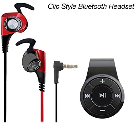 Kulaklıklar için Klipsli Bluetooth Alıcısı, Araç aux kiti ve Ev Sesi için Kablosuz Ses Adaptörü, Eller Serbest Arama