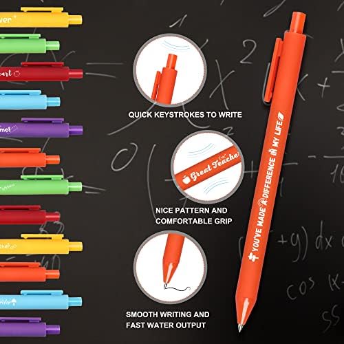 12 PcsTeacher Kalemler Öğretmen Takdir Hediyeler Komik Kalemler Set Öğretmen Temalı Parti İyilik Ofis Malzemeleri