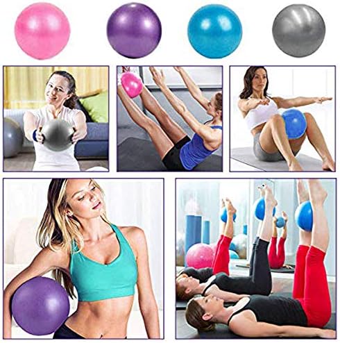 Pilates Topu 9 inç Çekirdek Topu, Egzersiz Kılavuzu ile Küçük Egzersiz Topu Barre Topu Bender Topu Pilates için Mini