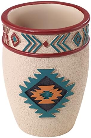 Avanti Linens-Bardak, Tezgah Üstü Bardak, Dekoratif Ev Dekoru (Navajo Dans Koleksiyonu)