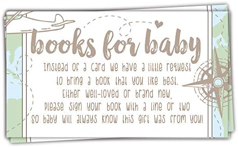 Baby Shower İstek Kartları için 50 Macera Kitabı-Baby Shower Davetiye Ekleri