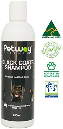 Petway Petcare Siyah Mont Şampuanı, Siyah Montlu Köpekler için Doğal Evcil Hayvan Şampuanı, pH Dengeli Biyolojik
