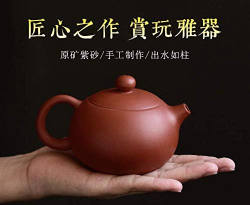 DELANA Yixing Ünlü Sanatçılar El Yapımı Mor Kum Xi Shi Pot 200CC / 6.7 OZ