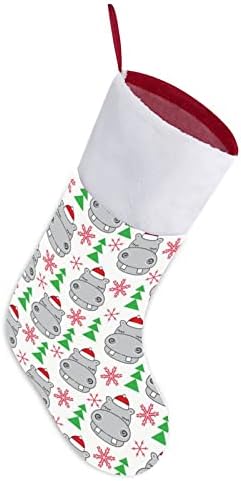 Noel Suaygırları ile Noel baba şapkaları Kişiselleştirilmiş Noel Çorap Ev Noel Ağacı Şömine Asılı Süslemeleri