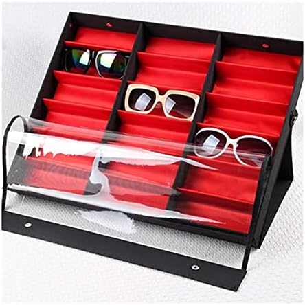 ZZYINH AN207 Büyük Kapasiteli Gözlük saklama kutusu moda güneş gözlükleri Ekran Kutusu Büyük Güneş Gözlüğü Kutusu