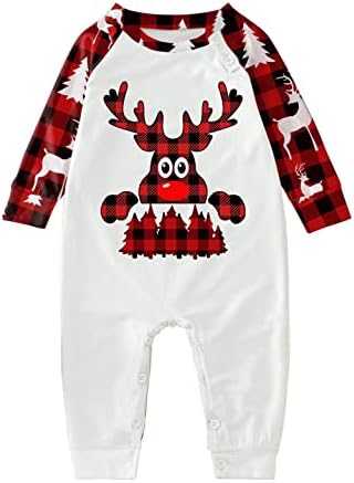Aile Pijama Seti Noel Ekose Baskı Gecelik Baba Tarzı Eşleşen Pijama Aile için 4xl