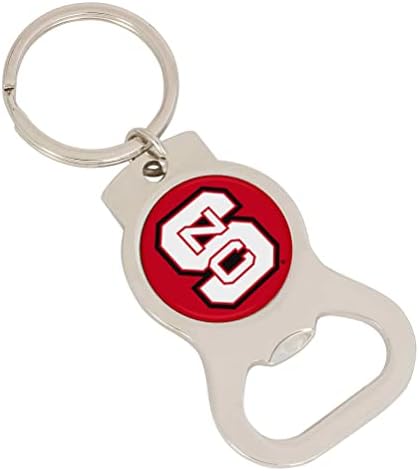 Çöl Kaktüs Kuzey Carolina Eyalet Üniversitesi Şişe Açacağı Anahtarlık Wolfpack NC State NCSU Araba Anahtarları (Gümüş