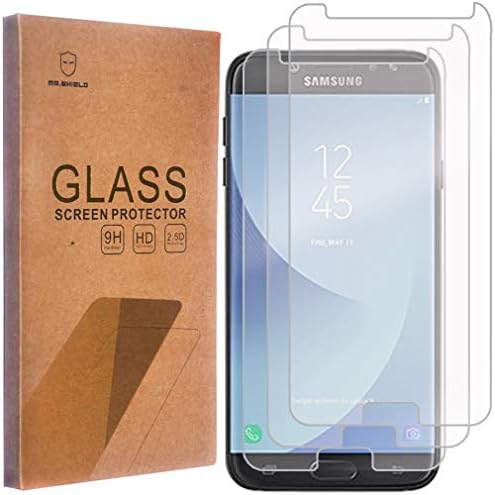 Bay Kalkan [3'LÜ PAKET] Samsung için Tasarlandı (Galaxy J7 Pro) [Temperli Cam] Ekran Koruyucu [9H Sertliğe Sahip