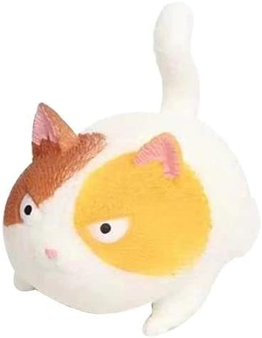 Kızgın Kedi-Kedi Şeklinde Stres Topu / Fizik Tedavi Sıkma Topu (Siyah / Pembe / Sarı)