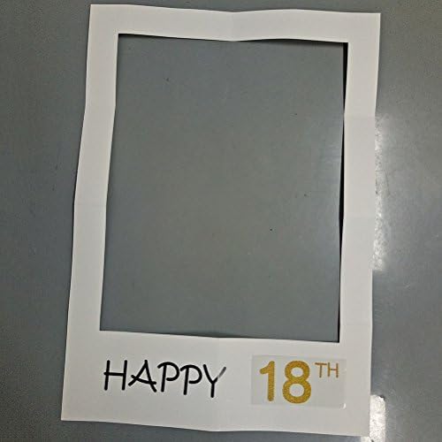 TENDYCOCO Mutlu 18th kendi başına yap kağıdı Resim Çerçevesi Kesikler fotoğraf kabini Sahne Doğum Günü Partisi için