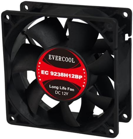 Evercool Yüksek Hızlı 92mm x 38mm 12 V 4 Pin PWM Fan Modeli EC9238H12B