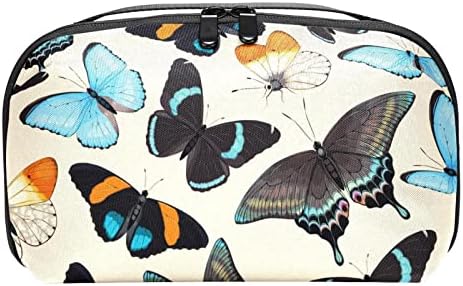 Su geçirmez Makyaj Çantası Kelebek Makyaj çanta düzenleyici Seyahat Zip makyaj çantası Küçük Kozmetik Çantası güzellik