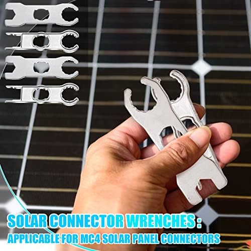 6 Adet güneş panelı Bağlayıcı Aracı Güneş Metal Anahtarı Anahtarı Güneş PV Kes Temizleme Araçları Sıkma Aracı GÜNEŞ