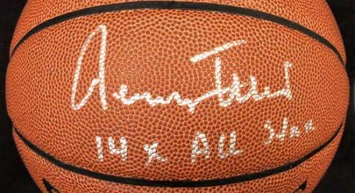 Jerry West İMZALI I / O Basketbol All Star Los Angeles Lakers PSA / DNA İMZALI - İmzalı Basketbollar