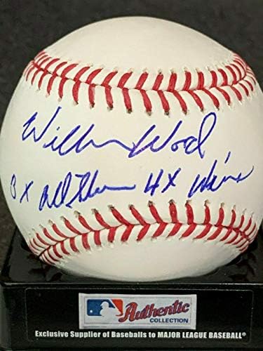 Wilbur Wood Chicago White Sox 3 X All Star, 4 X 20 Galibiyet İmzalı Oml Beyzbol - İmzalı Beyzbol Topları