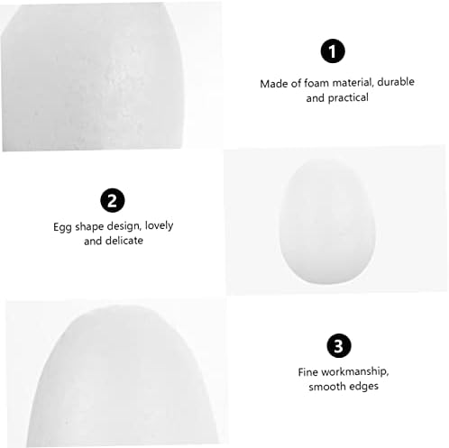 Toyvıan 28 Adet Köpük Düz Yumurta Paskalya Partisi İyilik DIY Paskalya Yumurtası Paskalya Zanaat Malzemeleri Mevcut
