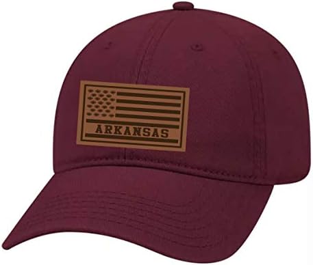 Miras Gurur Futbol Takımı Renkler Amerikan Bayrağı Lazer Kazınmış Deri Yama Dimi Baba Şapka Metal Toka ile Geri