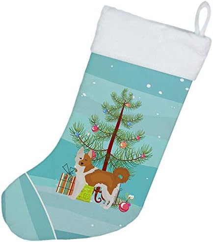 Caroline Hazineleri CK3475CS Nordic Spitz Noel Ağacı Noel Çorap, Şömine Asılı Çorap Noel Sezon Parti Dekor Aile Tatil